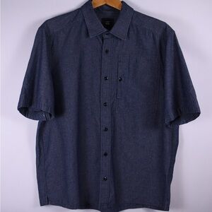G Star Raw Chambray Short Sleeve Button Shirt XXL